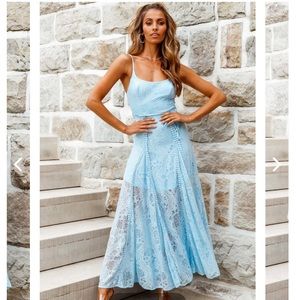 Selfie Leslie Blue dress NWOT